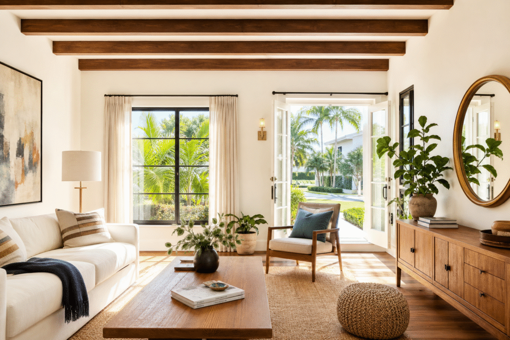 Miami neighborhood with well-kept homes and quiet residential streets